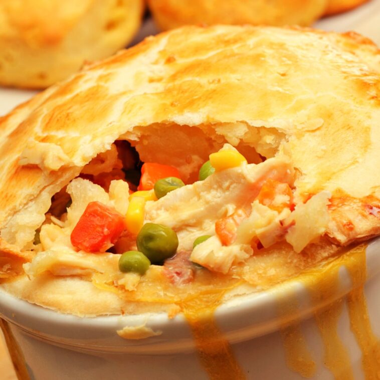 How to thicken chicken pot pie